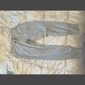 Grey jogger sweatpants
